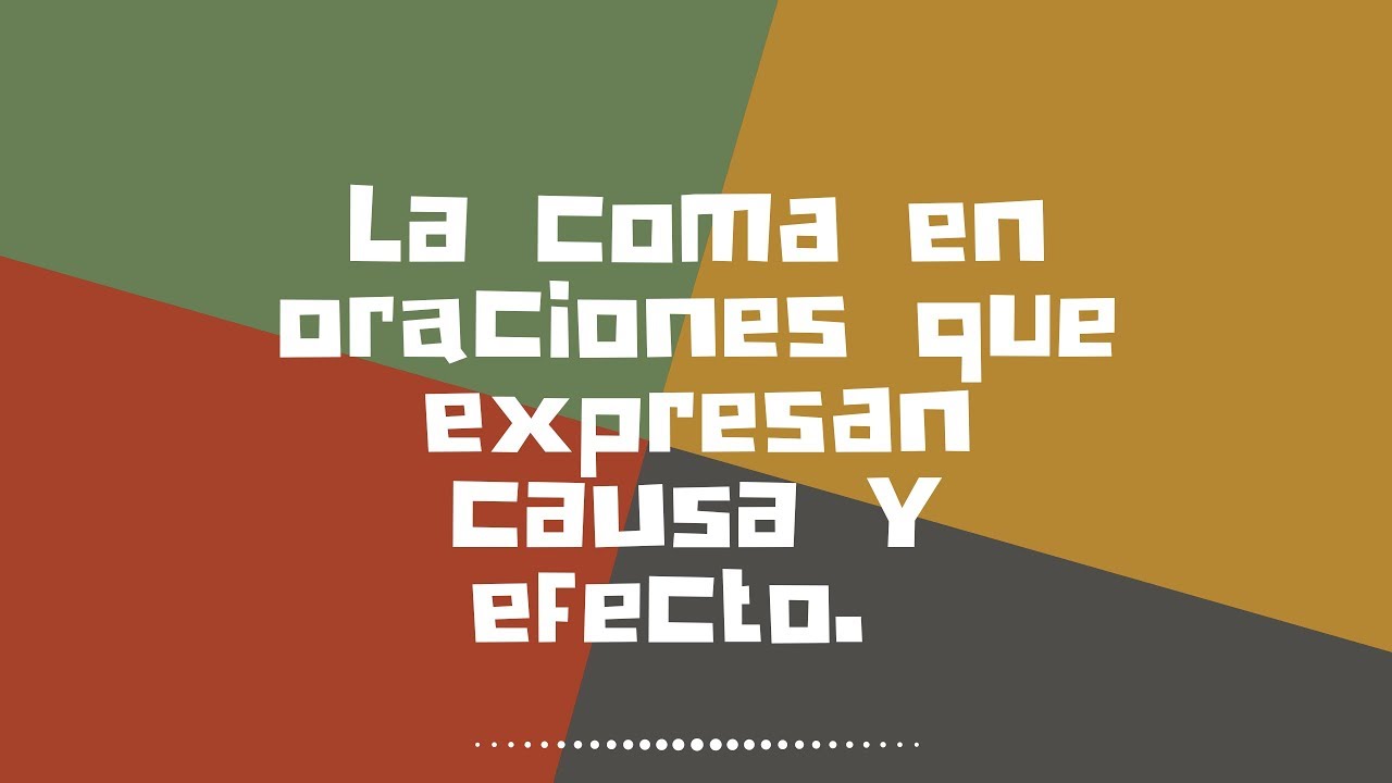 donde va la coma en esta oración