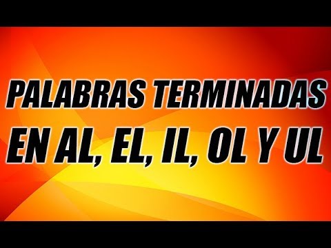 palabras que terminan en ol