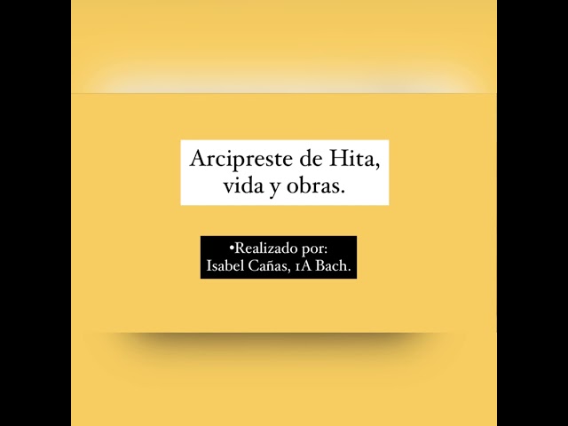 arcipreste de hita obras más importantes