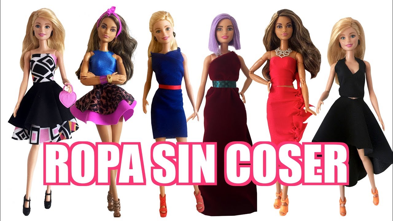 como hacer vestidos para muñecas con ropa vieja