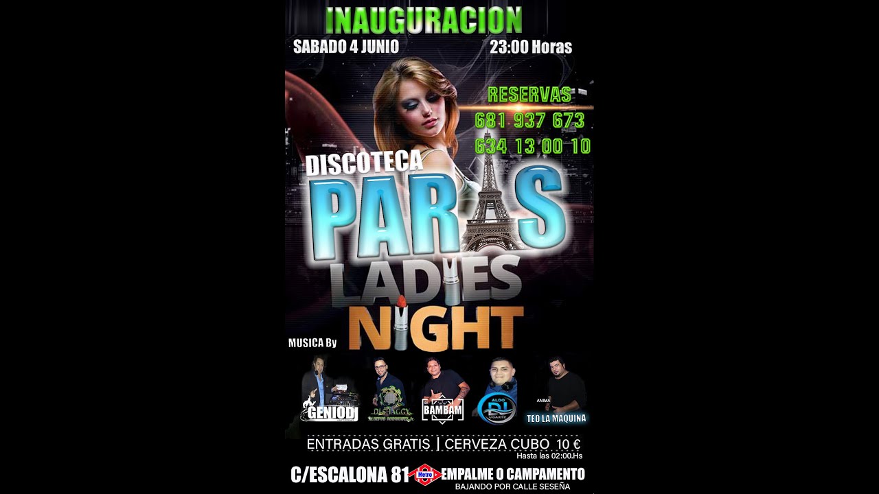 discoteca paris calle escalona madrid