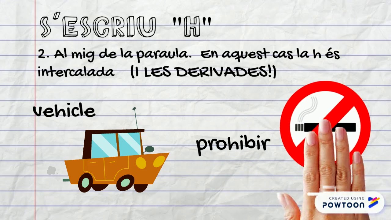 palabras en valenciano con h