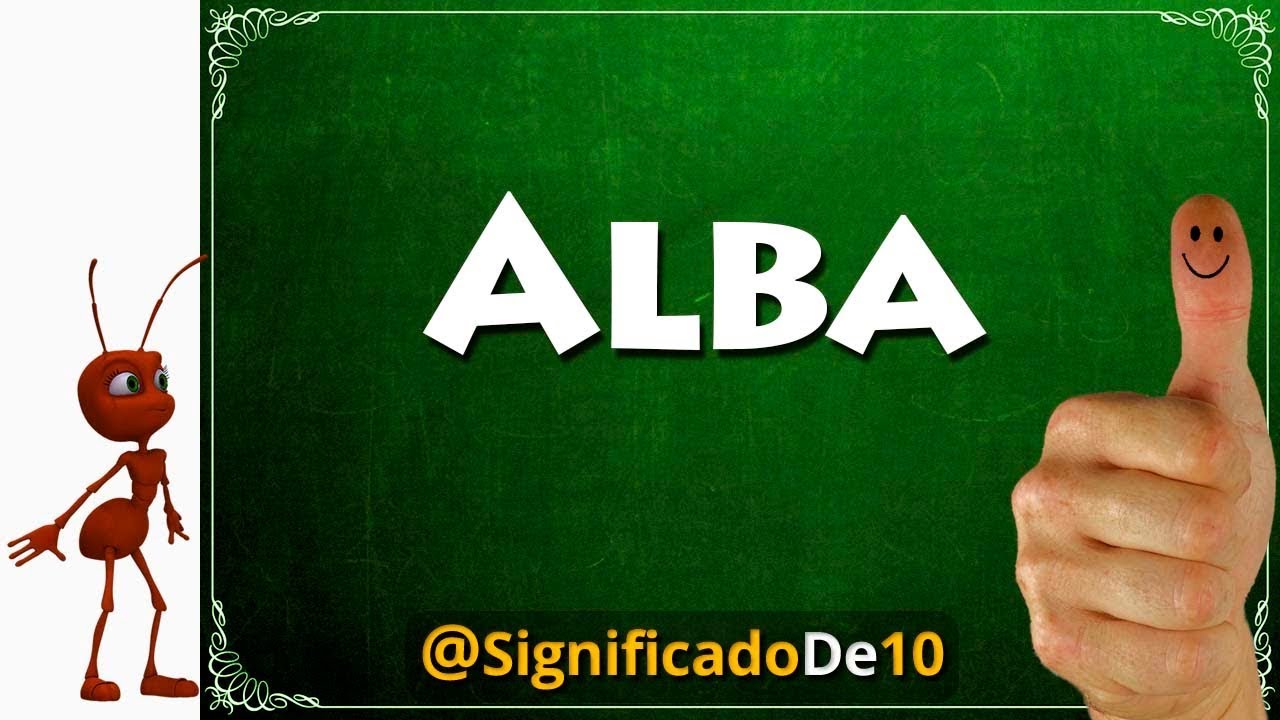 significado del nombre de alba
