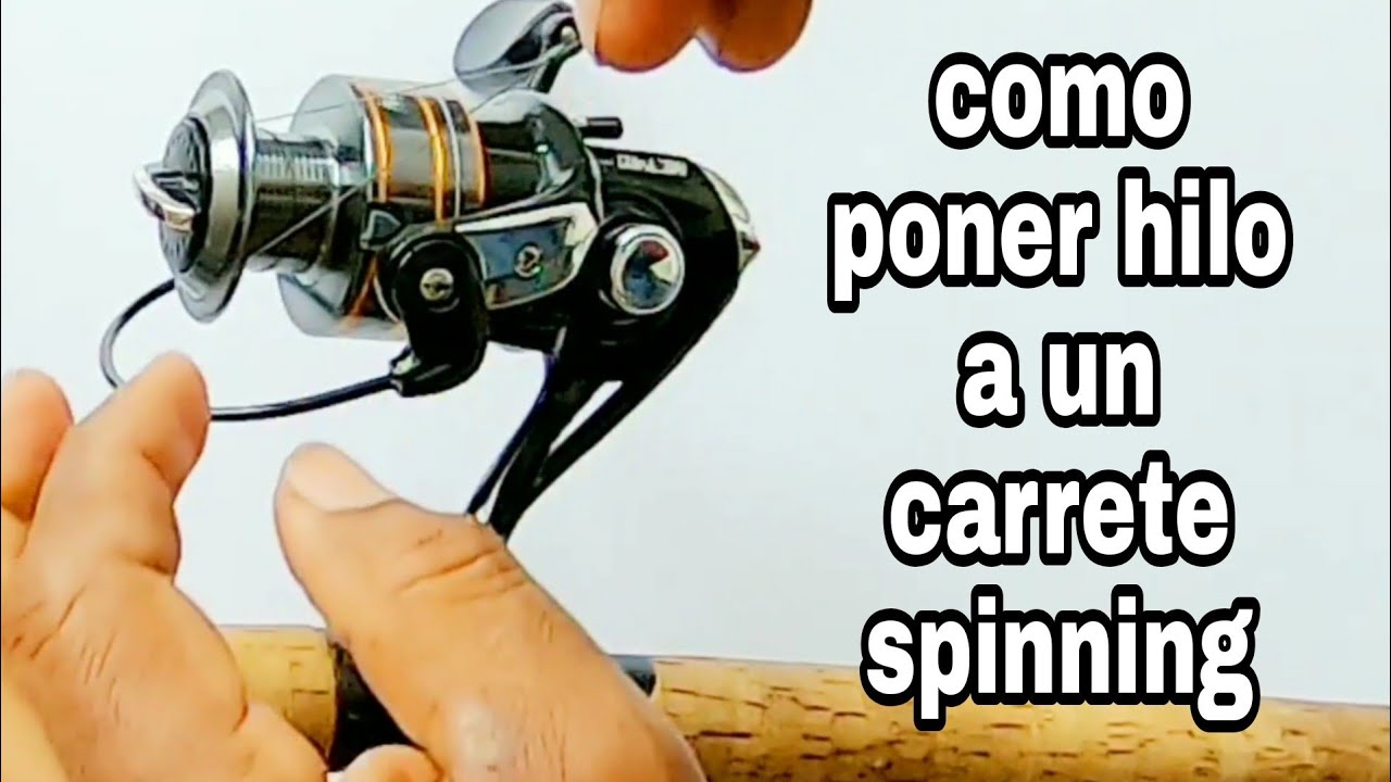 como poner hilo en carrete