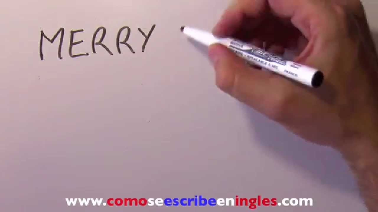 cómo se escribe feliz navidad