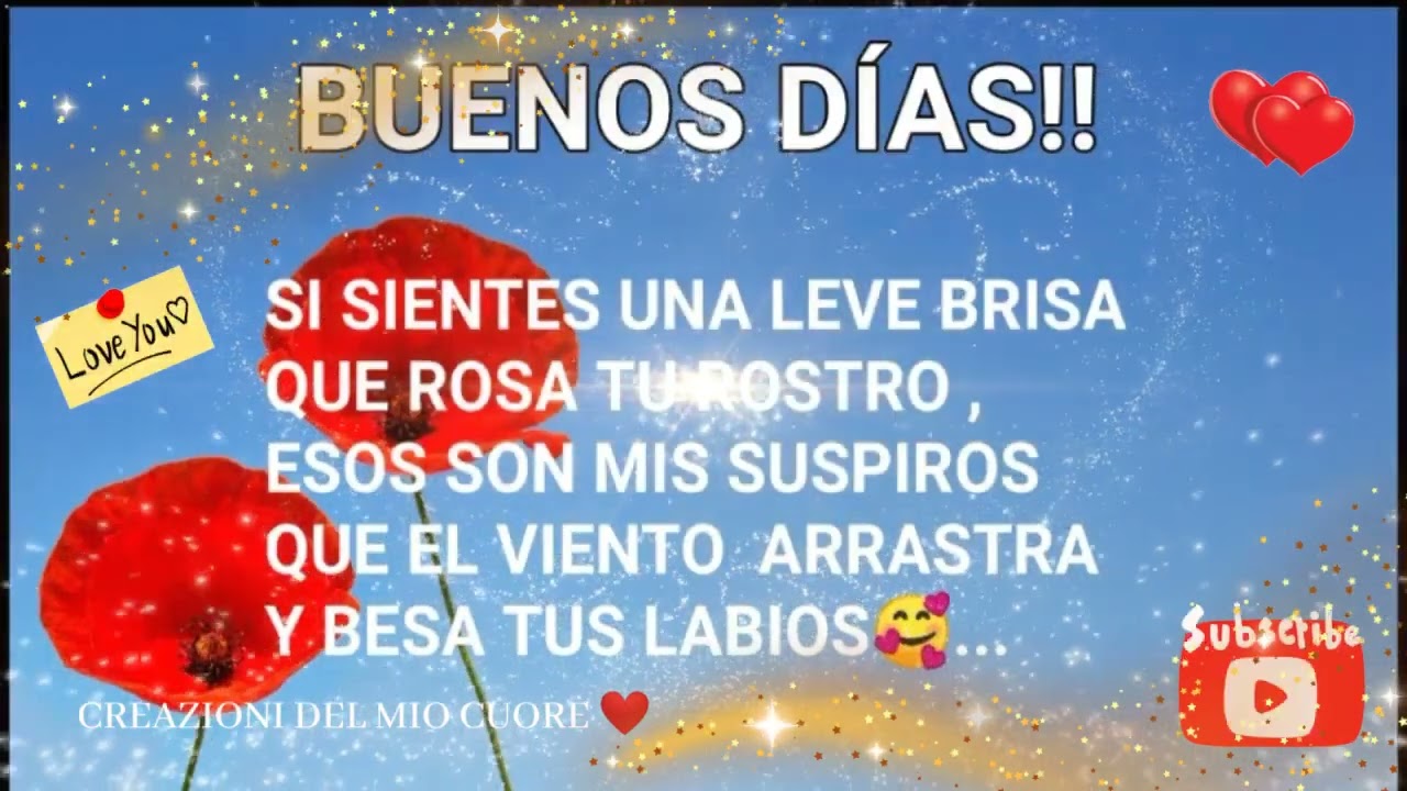 del mio cuore buenos dias
