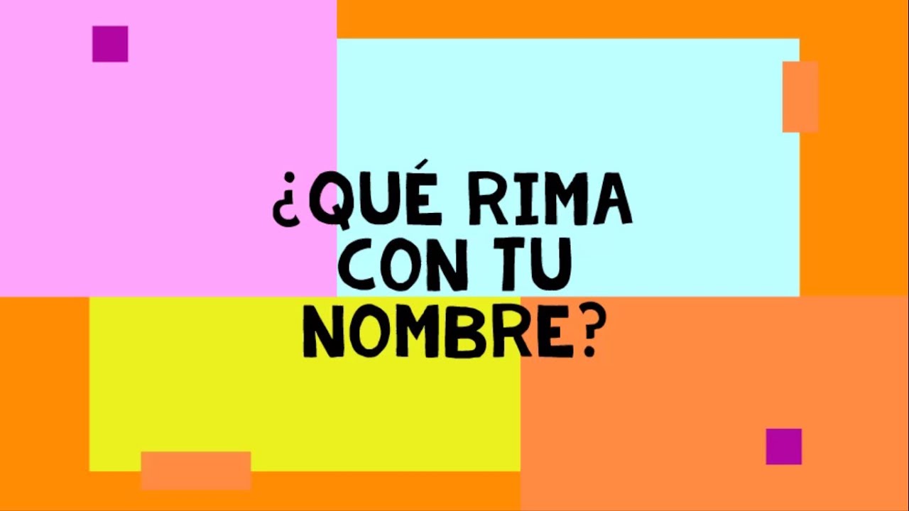 palabra que rime con nombre