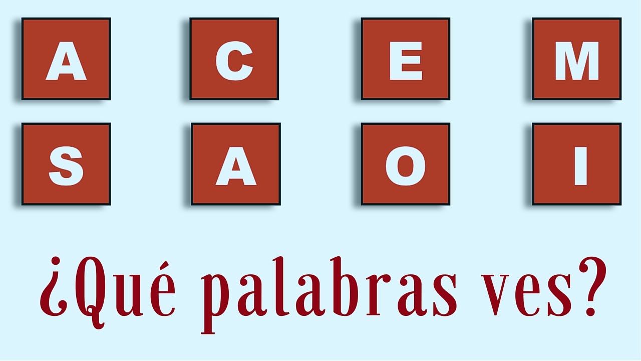 palabras que se forman con
