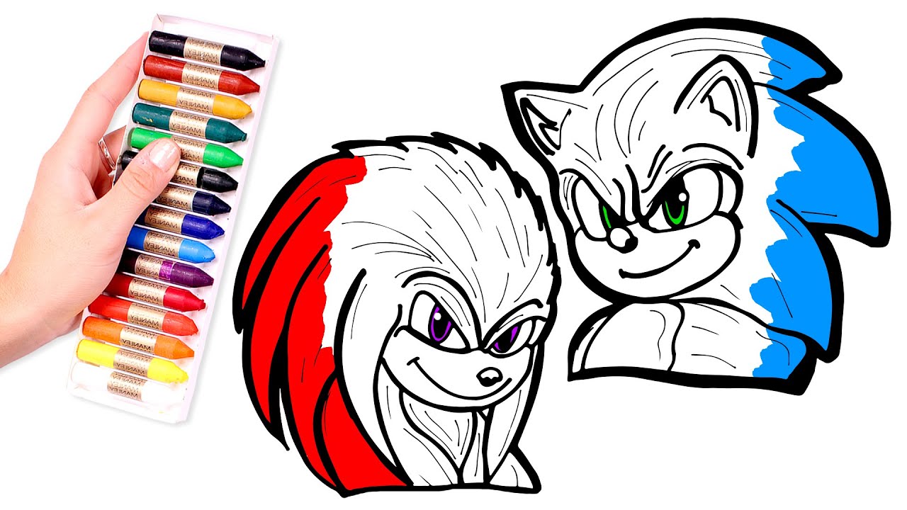 sonic y sus amigos para colorear