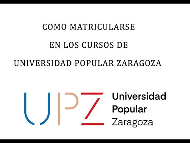 universidad popular zaragoza mis cursos