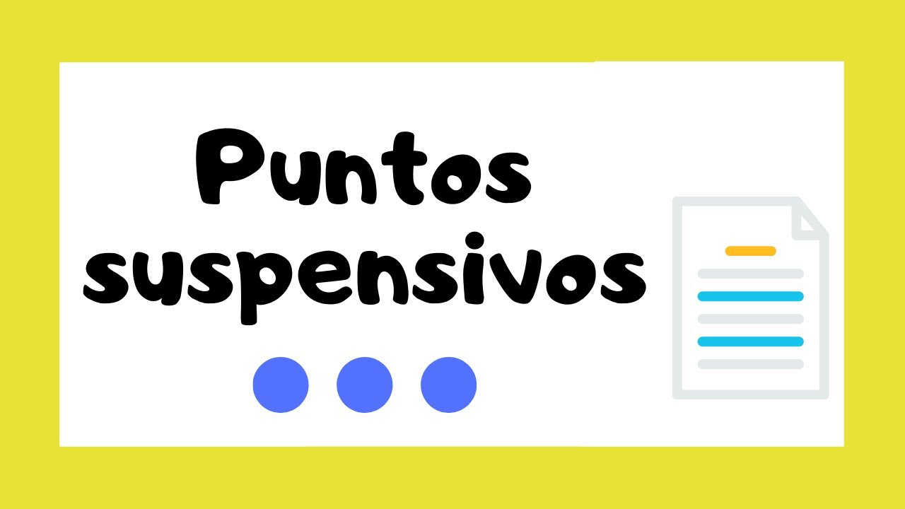 uso de los puntos suspensivos